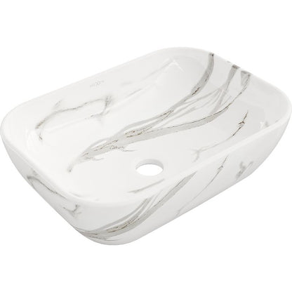 Mexen Rita bordmonteret vask 45 x 32 cm hvid sten