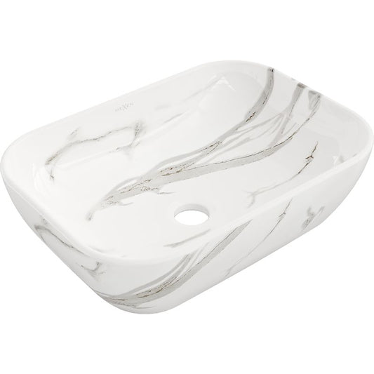 Mexen Rita bordmonteret vask 45 x 32 cm hvid sten