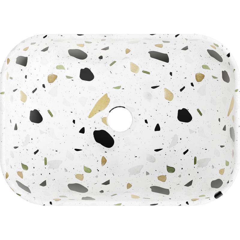 Mexen Rita bordmonteret vask 45 x 32 cm hvid terrazzosten