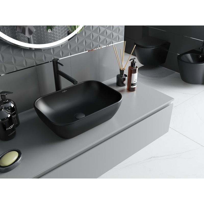 Mexen Rita bordmonteret vask 45 x 32 cm mat‑sort 1 stk.
