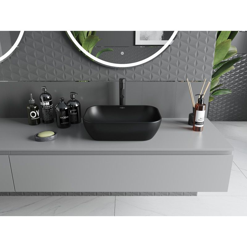 Mexen Rita bordmonteret vask 45 x 32 cm mat‑sort 1 stk.