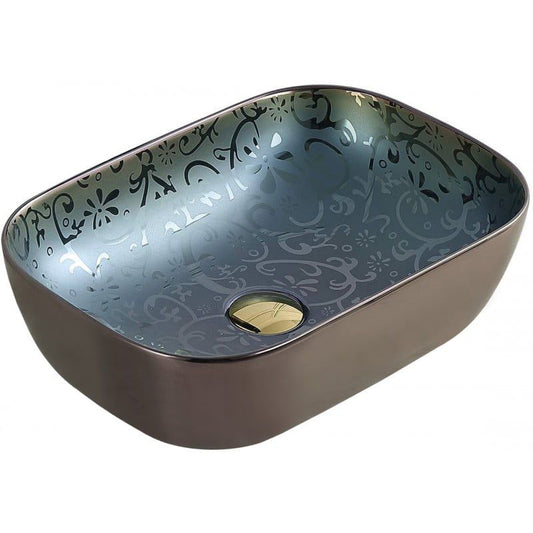 Bordmonteret vask Mexen Rita 45 x 32 cm grøn 1 stk.