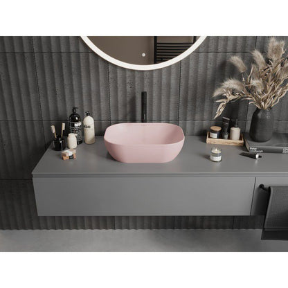 Mexen Rosa bordmonteret vask 50 x 40 cm mat-lyserød 1 stk.