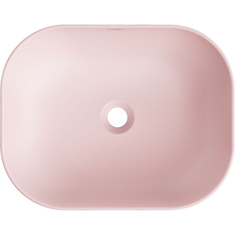 Mexen Rosa bordmonteret vask 50 x 40 cm mat-lyserød 1 stk.