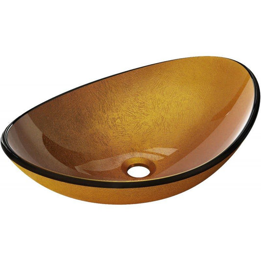Mexen Sonia bordmonteret vask i guld 54 x 37 cm