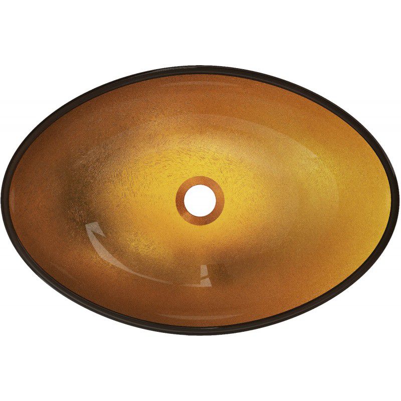 Mexen Sonia bordmonteret vask i guld 54 x 37 cm