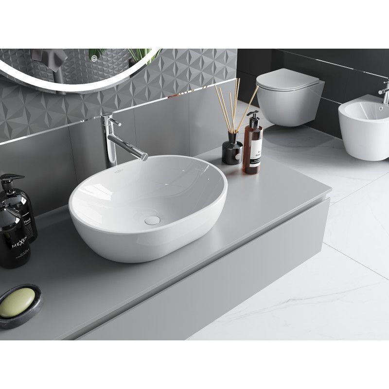 Mexen Viki bordmonteret vask 48 x 35 cm hvid 1 stk.