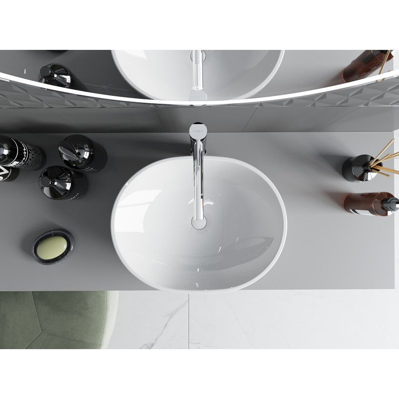 Mexen Viki bordmonteret vask 48 x 35 cm hvid 1 stk.