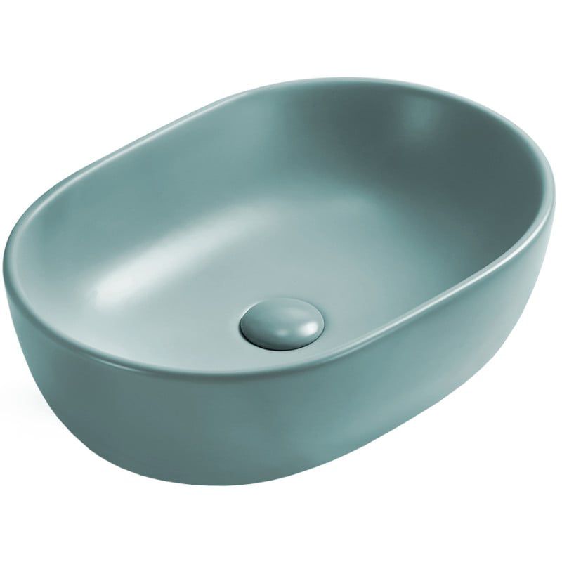 Mexen Viki bordmonteret vask 48 x 35 cm lys grøn mat 1 stk.