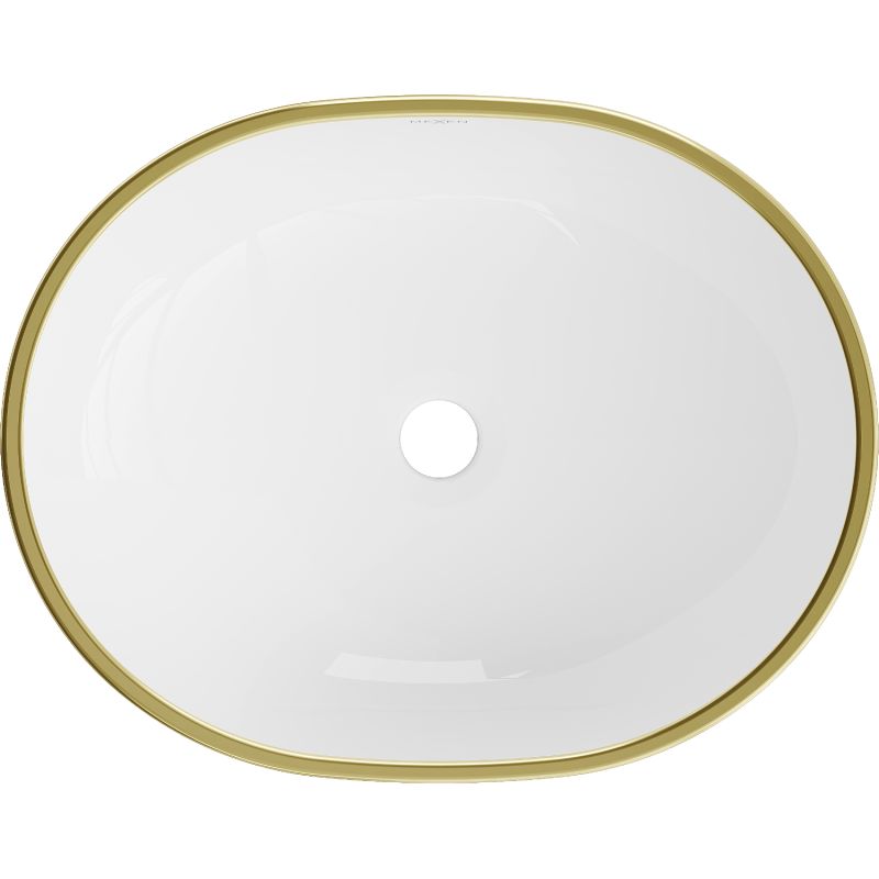 Mexen Viki bordmonteret vask hvid-guld 48,5 x 35 cm 1 stk.