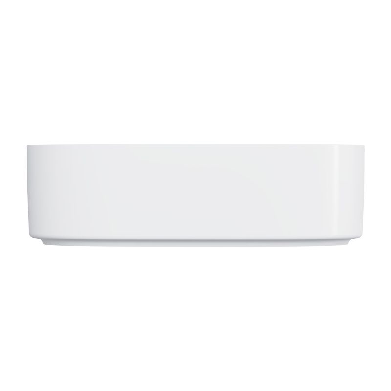 Keramisk Håndvask Oval 46x31 cm Hvid Højglans