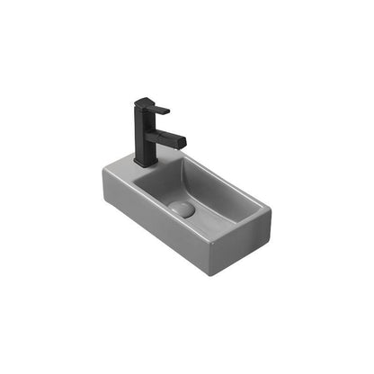 Højre bordmonteret vask Mexen Inez 40 x 20 cm lys grå mat 1 stk.
