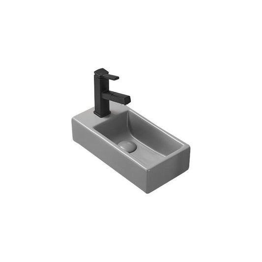 Højre bordmonteret vask Mexen Inez 40 x 20 cm lys grå mat 1 stk.