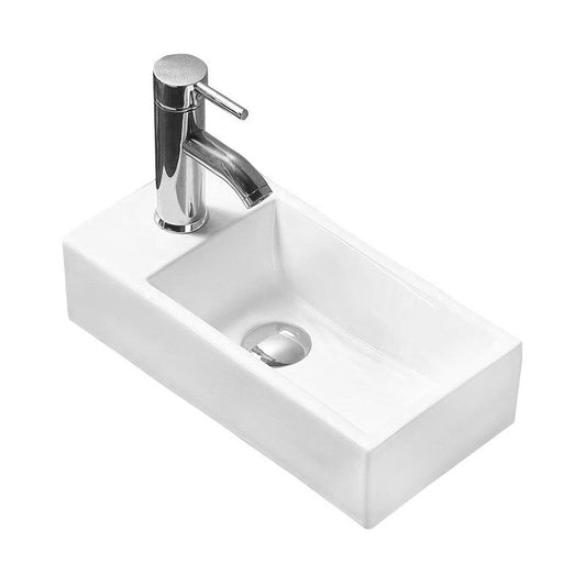 Højre bordmonteret vask Mexen Inez 41 x 21 cm hvid 1 stk.