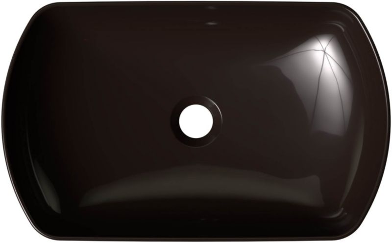 Ravak Ceramik Slim O 50 cm bordmonteret vask i sort
