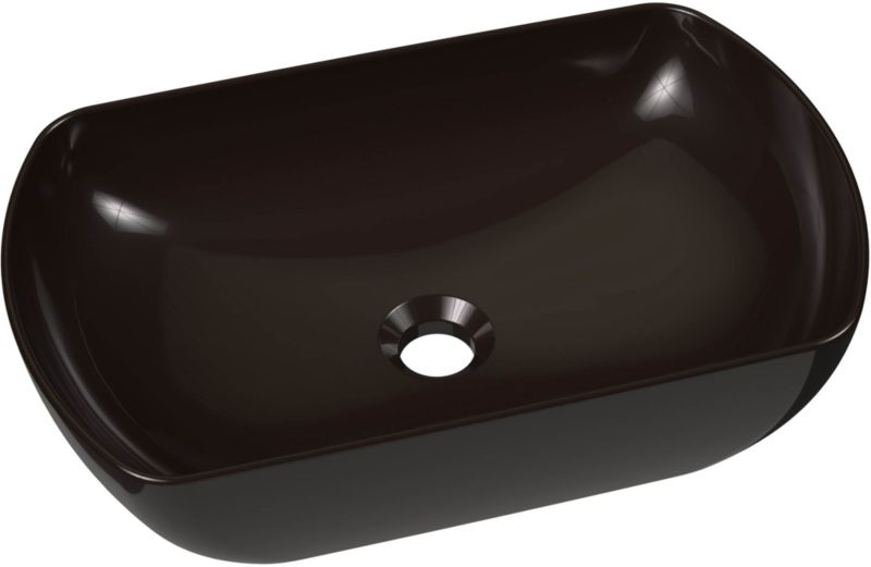 Ravak Ceramik Slim O 50 cm bordmonteret vask i sort