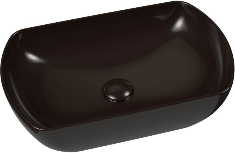 Ravak Ceramik Slim O 50 cm bordmonteret vask i sort