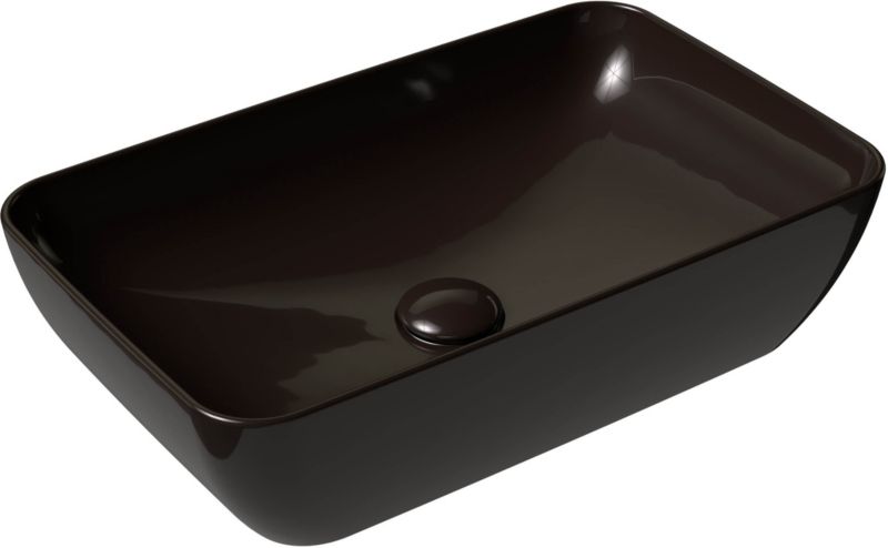 Ravak Ceramik Slim R bordmonteret vask 50 cm sort