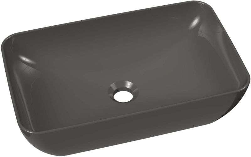 Ravak Ceramik Slim R 50 cm bordmonteret vask i grafit