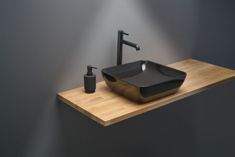 Ravak Ceramik Slim S 38 cm bordmonteret vask i sort