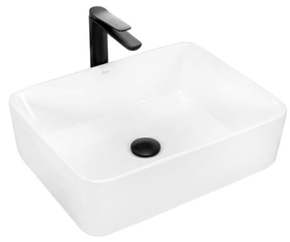 Rea Anita rektangulær bordmonteret vask hvid 48,5 x 37,5 x 13,5 cm 1 stk