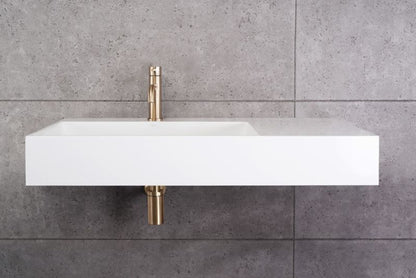 Rea Archi rektangulær bordmonteret vask hvid 75 x 43 x 14 cm 1 stk