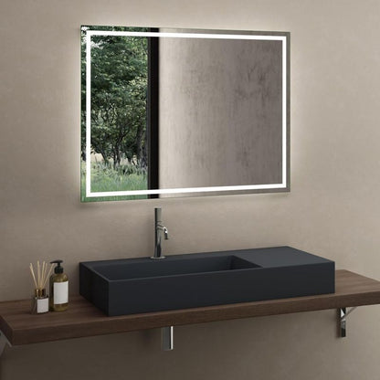 Rea Archi rektangulær bordmonteret vask i grå 89,5 x 48 x 13 cm, 1 stk