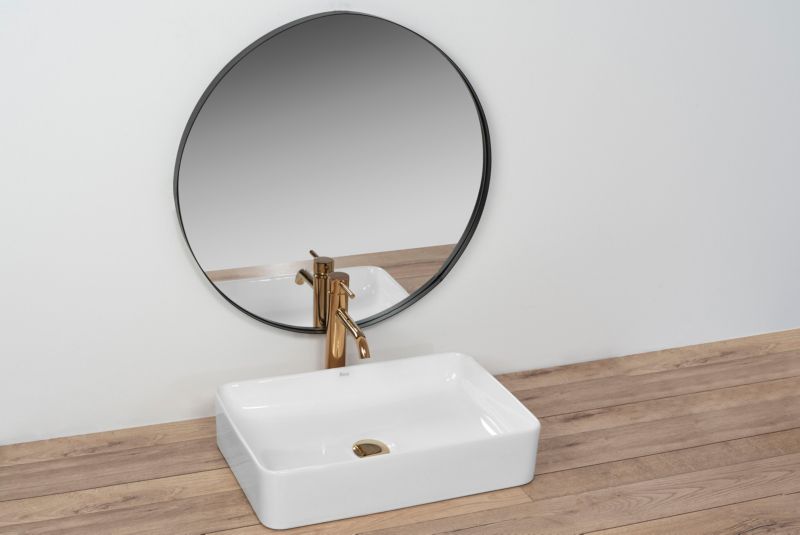 Rea Avia rektangulær bordmonteret vask i hvid 51 x 34,5 x 11 cm 1 stk