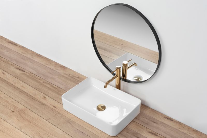 Rea Avia rektangulær bordmonteret vask i hvid 51 x 34,5 x 11 cm 1 stk
