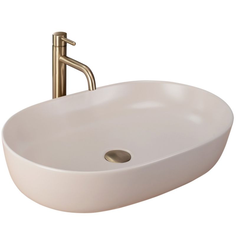 Rea Cleo 61 Oval Bordmonteret Vask Beige 60,5 x 41 x 14 cm 1 stk