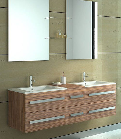Rea Dafne rektangulær bordmonteret vask hvid 76 x 46,5 x 18 cm 1 stk