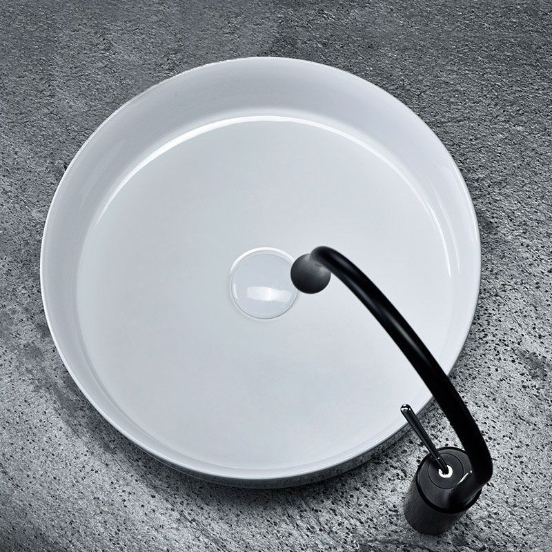 Rea Elma rund bordmonteret vask hvid 45x45x14 cm 1 stk