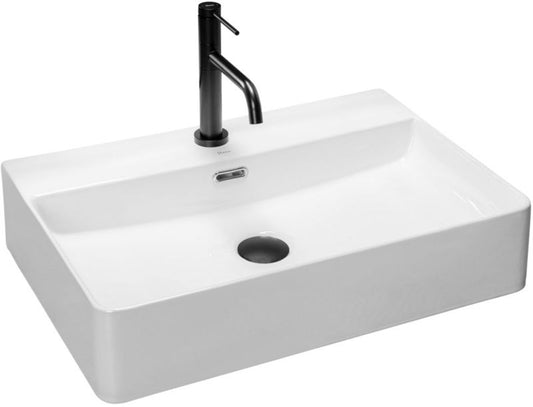 Rea Gina bordmonteret vask 60 rektangulær hvid 59 x 43,5 x 12,5 cm 1 stk