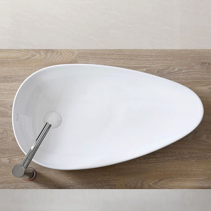 Rea Greta 75 Ovalt Bordmonteret Håndvask Hvid 77 x 43 x 13 cm 1 stk