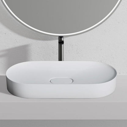 Rea Iris oval bordmonteret vask hvid 70 x 35,5 x 10,5 cm 1 stk