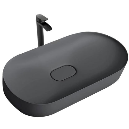 Rea Iris oval bordmonteret vask grå 70 x 35,5 x 10,5 cm 1 stk