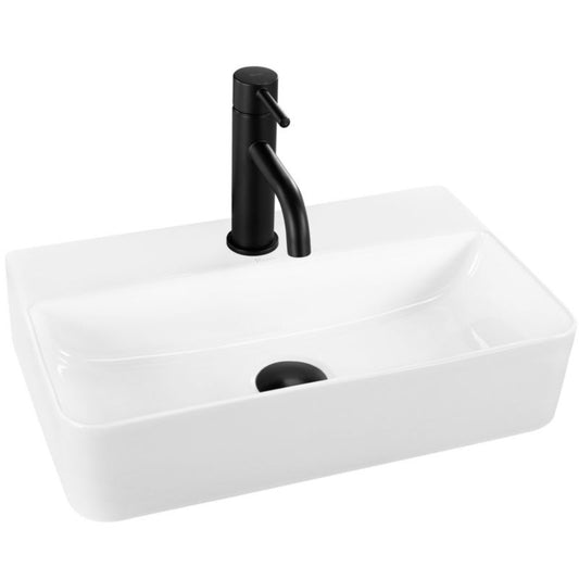 Rea Naomi rektangulær bordmonteret vask hvid 45,5 x 28,5 x 10,5 cm 1 stk