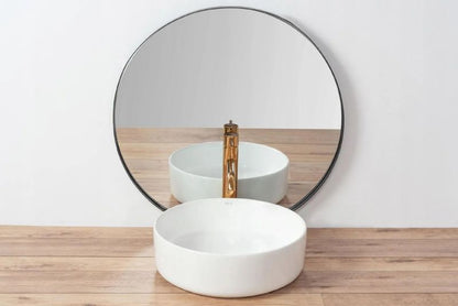 Sami rund bordmonteret vask i hvid 36 x 36 x 11,5 cm, 1 stk