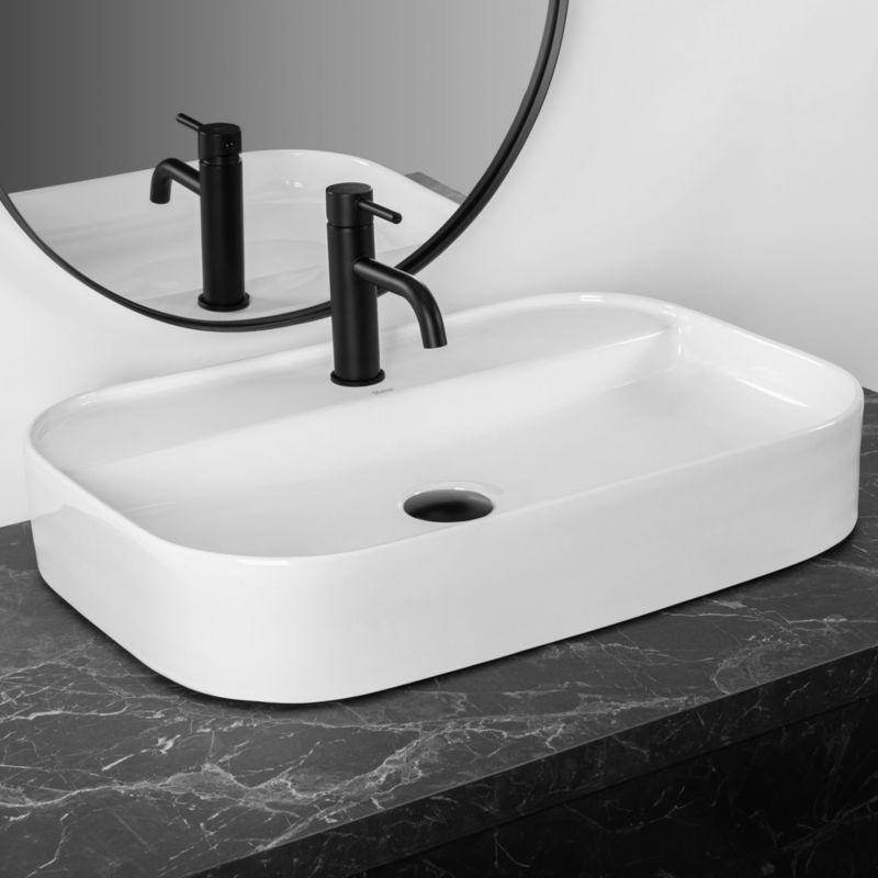 Rea Verona bordmonteret vask rektangulær hvid 65 x 44 x 12 cm 1 stk