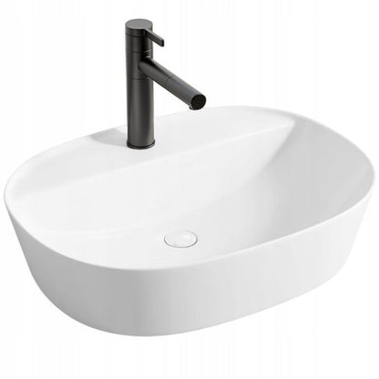 Keramisk Bordhåndvask Oval 50x38 cm Hvid 1 stk. | 5904890435919