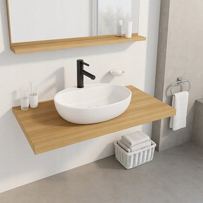 Keramisk Bordhåndvask Oval 50x38 cm Hvid 1 stk. | 5904890435919