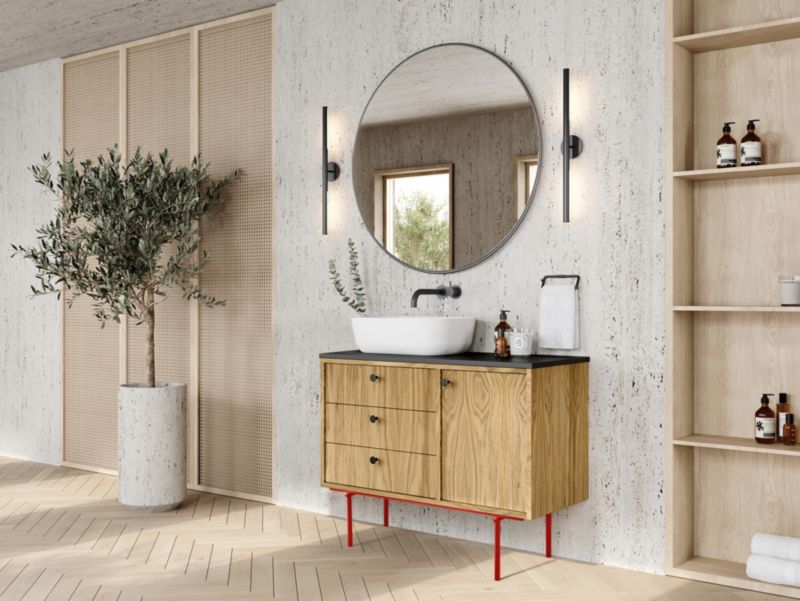 Umywalka Nablatowa Ceramiczna 46x33 cm Biały Połysk RE040800038060