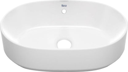 Keramisk Bordhåndvask Domus 55 x 39 cm Hvid