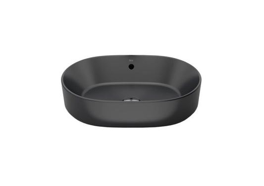 Roca Domus bordmonteret vask 55 x 39 x 13 cm mat-sort