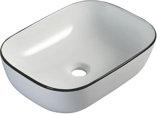 Sepio bordmonteret vask 45,5 x 32 cm mat-sort