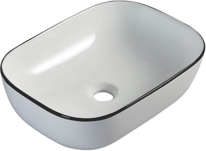 Nablatovask Sepio Circle 45,5 x 32 cm Sort og Hvid
