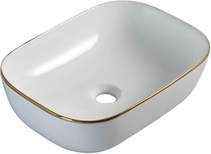 Sepio bordmonteret vask 45,5 x 32 cm i guld