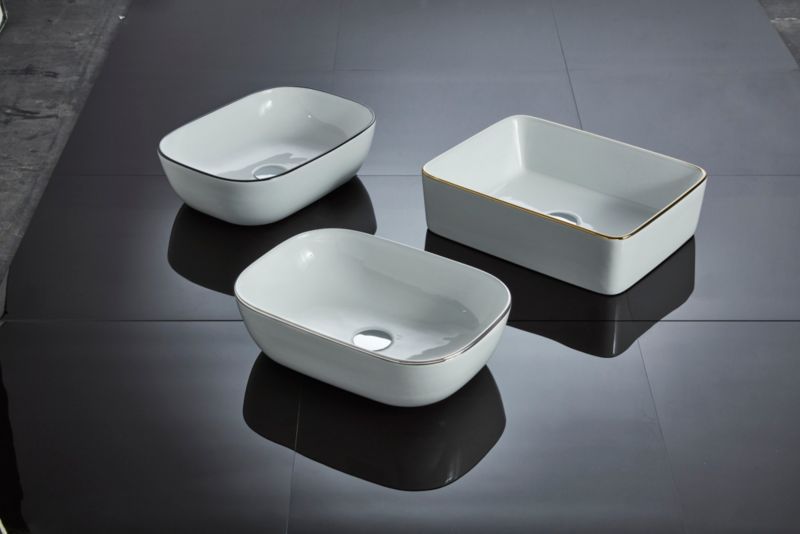 Sepio bordmonteret vask 48 x 37 cm i guld