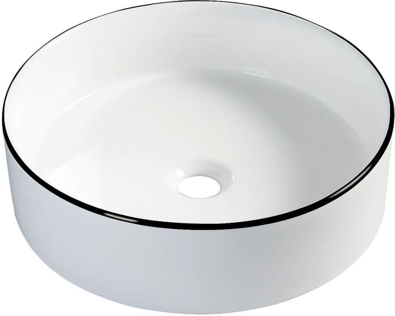 Sepio bordmonteret vask Ø 40 cm mat-sort