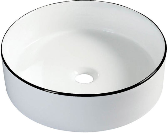 Sepio bordmonteret vask Ø 40 cm sort